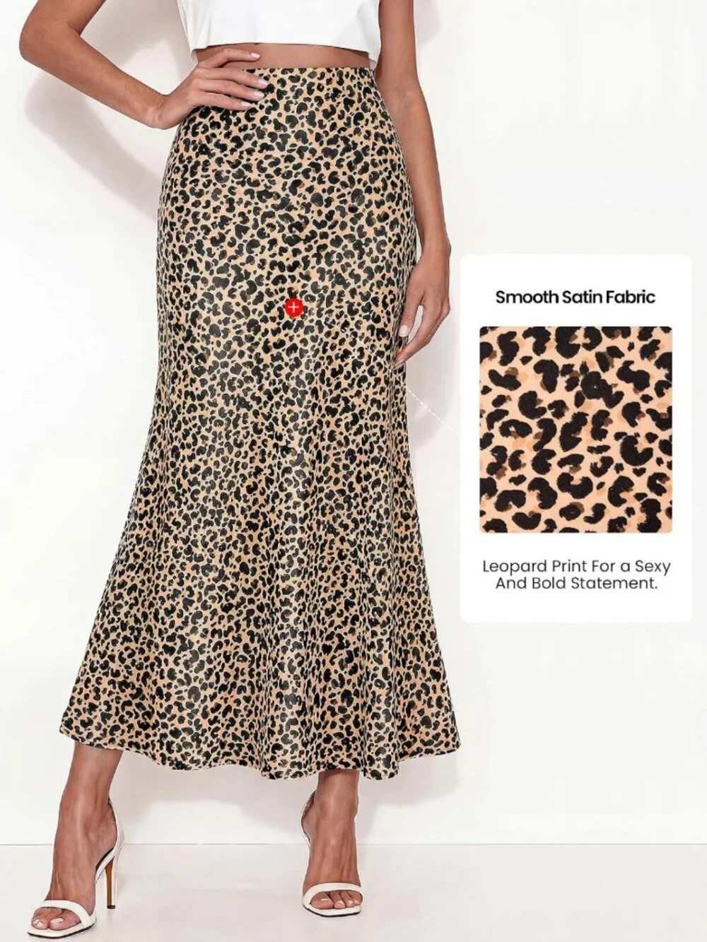 Elegant Silk Midi Skirt for Women - Perfect for Summer & Fall Fashion 2026